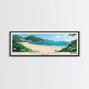 Shek O Beach, Hong Kong Panoramic Print, Vacation Gift, Hong Kong Wall Art, Beach Painting, Beach Decor, Beach Or Lakehouse Art