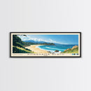 Shirahama Beach, Japan Panoramic Beach Print, Vacation Gift, Japan Wall Art, Framed Canvas Print, Framed Beach Painting