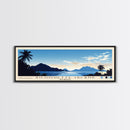 Silhouette Island, Seychelles Panoramic Print, Vacation Gift, Seychelles Wall Art, Beach Painting, Beach Decor, Beach Or Lakehouse Art
