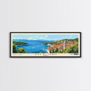 Sveti Ivan , Croatia Panoramic Beach Print, Vacation Gift, Croatia Wall Art, Framed Canvas Print, Framed Beach Painting