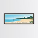 Vilanculos Beach, Mozambique Panoramic Print, Vacation Gift, Mozambique Wall Art, Beach Painting, Beach Decor, Large Wall Art, Wood Frame Art