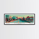 Albuquerque New Mexico Panoramic Travel Poster Canvas Print