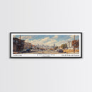Richmond California Panoramic Print, Stylish Framed Canvas Print, City Travel Poster, Home Decoration, Living Room Wall Art