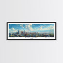 Salt Lake Utah Panoramic Print, Stylish Framed Canvas Print, City Travel Poster, Home Decoration, Office Wall Art