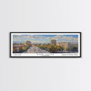 San Jose California Panoramic Print, Artistic Framed Canvas Print, City Travel Poster, Home Decoration, Office Wall Art