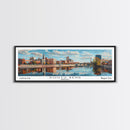 South Bend Indiana Travel Poster, Framed Canvas Print, Wall Art, Home Decor, Travel Print, Office Decor, Living Room Art, Gift Idea