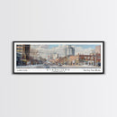 Stamford Connecticut Travel Poster, Framed Canvas Print, Wall Art, Home Decor, Travel Print, Office Decor, Living Room Art, Gift Idea