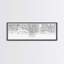 Panoramic Dallas City Map, Texas Art, Map Print, Minimalist Wall Art, Canvas Art, Housewarming Gift, Street Map Art, Closing Gift