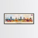 Cardiff United Kingdom Travel Art, City Art, Framed Canvas Print or Metal Wall Art, Europe Travel Poster, Panoramic Wall Art, Extra Wide Wall Art