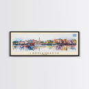 Lappeenranta Finland Panoramic Travel Poster, Framed Canvas Print or Metal Wall Art, Travel Art, Home Decor, Panoramic Painting, Midcentury Art