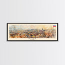 Nitra Slovakia Wall Art, Panoramic Travel Poster, Panoramic Framed Canvas Print, City Wall Art, Wall Hanging Home Decor, Travel Art