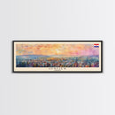 Osijek Croatia Travel Print Wall Art, Panoramic City Art, Travel Art, Wall Decor, Vacation Gift, Framed Canvas Print Or Metal Art