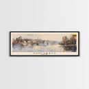 Panevys Lithuania Travel Print Wall Art, Panoramic City Art, Travel Art, Wall Decor, Vacation Gift, Framed Canvas Print Or Metal Art