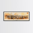 Vastras Sweden Travel Print Wall Art, Panoramic City Art, Travel Art, Wall Decor, Vacation Gift, Framed Canvas Print Or Metal Art