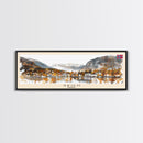 Skien Norway Travel Art, City Art, Framed Canvas Print or Metal Wall Art, Europe Travel Poster, Panoramic Wall Art, Extra Wide Wall Art
