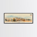 Stara Zagora Bulgaria Wall Art, Panoramic Travel Poster, Panoramic Framed Canvas Print, City Wall Art, Wall Hanging Home Decor, Travel Art