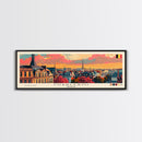Charleroi Belgium Travel Print Wall Art, Panoramic City Art, Travel Art, Wall Decor, Vacation Gift, Framed Canvas Print Or Metal Art
