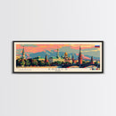 Engels Russia Panoramic Travel Poster, Framed Canvas Print or Metal Wall Art, Travel Art, Home Decor, Panoramic Painting, Midcentury Art