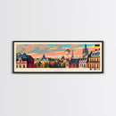 Essen Germany Travel Print Wall Art, Panoramic City Art, Travel Art, Wall Decor, Vacation Gift, Framed Canvas Print Or Metal Art