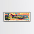 Gijón Spain Travel Print Wall Art, Panoramic City Art, Travel Art, Wall Decor, Vacation Gift, Framed Canvas Print Or Metal Art