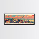 Istanbul Turkey Travel Print Wall Art, Panoramic City Art, Travel Art, Wall Decor, Vacation Gift, Framed Canvas Print Or Metal Art