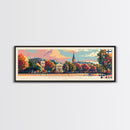 Kostroma Russia Panoramic Travel Poster, Framed Canvas Print or Metal Wall Art, Travel Art, Home Decor, Panoramic Painting, Midcentury Art