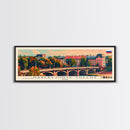 Naberezhnye Russia Travel Art, City Art, Framed Canvas Print or Metal Wall Art, Europe Travel Poster, Panoramic Wall Art, Extra Wide Wall Art