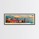 Novorossiysk Russia Wall Art, Panoramic Travel Poster, Panoramic Framed Canvas Print, City Wall Art, Wall Hanging Home Decor, Travel Art