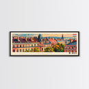 Szeged Hungary Travel Art, City Art, Framed Canvas Print or Metal Wall Art, Europe Travel Poster, Panoramic Wall Art, Extra Wide Wall Art