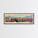 Trnava Slovakia Wall Art, Panoramic Travel Poster, Panoramic Framed Canvas Print, City Wall Art, Wall Hanging Home Decor, Travel Art