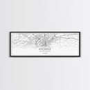 Panoramic Knoxville City Map, Tennessee Art, Map Print, Minimalist Wall Art, Canvas Art, Housewarming Gift, Street Map Art, Closing Gift