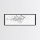 Panoramic Lubbock City Map, Texas Art, Map Print, Minimalist Wall Art, Canvas Art, Housewarming Gift, Street Map Art, Closing Gift