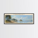 Artillery Lake Panoramic Framed Canvas Print, Lake House Art, Modern Decor, Travel Poster, Scenic View, Home Decoration