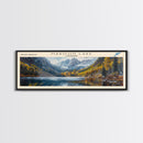 Monksville Reservoir New Jersey Framed Canvas Print, Lake House Decor, Panoramic Wall Art, Travel Poster, Landscape Painting, Bedroom Decor