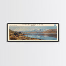 Pickwick Lake Alabama Framed Canvas Print, Lake House Decor, Panoramic Travel Poster, Scenic Wall Art, Contemporary Art