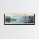 Tenkiller Ferry Lake Oklahoma Panoramic Wall Art, Framed Canvas Print, Lake House Decor, Travel Poster, Beautiful Lake Scene, Living Room Decor, Scenic Art