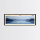 Tony Grove Lake Utah Panoramic Wall Art, Framed Canvas Print, Lake House Decor, Travel Poster, Scenic Lake Scene, Bedroom Decor