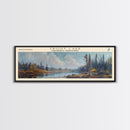 Trout Lake Canada Northwest Territories Panoramic Wall Art, Framed Canvas Print, Lake House Decor, Travel Poster, Beautiful Lake Scene, Home Decor