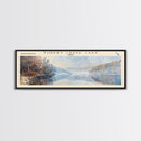 Walker Lake Nevada Panoramic Wall Art, Framed Canvas Print, Lake House Decor, Travel Poster, Serene Landscape, Home Decor