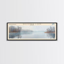 Waconda Lake Kansas Panoramic Wall Art, Framed Canvas Print, Lake House Decor, Travel Poster, Beautiful Lake Scene, Home Art