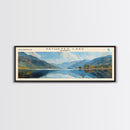 Yathkyed Lake Panoramic Wall Art, Framed Canvas Print, Lake House Decor, Travel Poster, Serene Landscape, Home Art