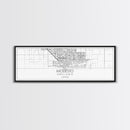 Panoramic Modesto City Map, California Art, Map Print, Minimalist Wall Art, Canvas Art, Housewarming Gift, Street Map Art, Closing Gift