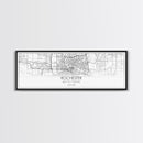 Panoramic Rochester City Map, New York Art, Map Print, Minimalist Wall Art, Canvas Art, Housewarming Gift, Street Map Art, Closing Gift