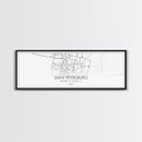 Panoramic Saint Petersburg City Map, Russia Art, Map Print, Minimalist Wall Art, Canvas Art, Housewarming Gift, Street Map, Closing Gift