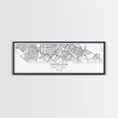 Panoramic Santa Ana City Map, California Art, Map Print, Minimalist Wall Art, Canvas Art, Housewarming Gift, Street Map Art, Closing Gift