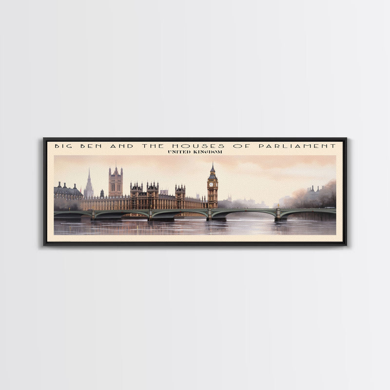 Big Ben and the Houses of Parliament Wall Art Travel Poster Print, Gift For Travel Lover, Vacation Gift, COUNTRY Wall Art, Home Decor, Original Art