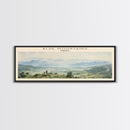 Blue Mountains Travel Print Wall Art, Travel Poster Print, Retro Style COUNTRY Home Decor, Wall Hanging, Travel Gift Idea, Unique Metal Art