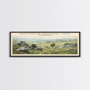 Dartmoor National Park COUNTRY Travel Poster Print, Framed Canvas Print, COUNTRY Travel Art, Wood Framed Art, Wall Hanging, Home Decor
