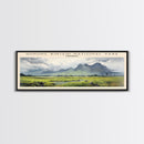 Gunung Rinjani National Park COUNTRY | Framed Travel Poster Canvas Print | Trendy Wall Art | Watercolor Painting | Living Room Art | Unique Art