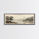 Kouri Bridge COUNTRY | Framed Travel Poster Canvas Print | Trendy Wall Art | Watercolor Painting | Living Room Art | Unique Art